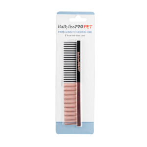 BaByliss PRO PET Rose Gold/Black Dog Comb, Small