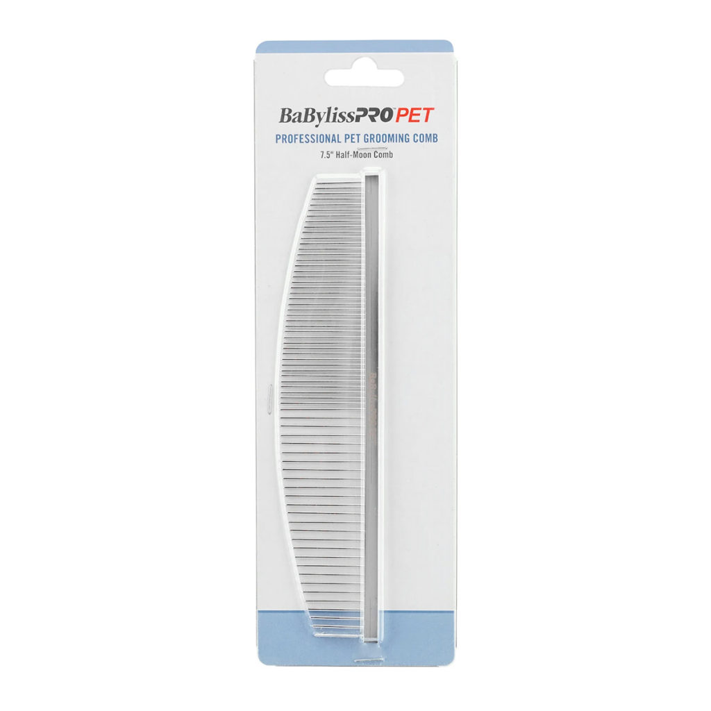 BaByliss PRO PET HalfMoon Dog Comb Naturally For Pets