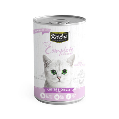 Kit Cat Complete Cuisine Chicken And Skipjack In Broth