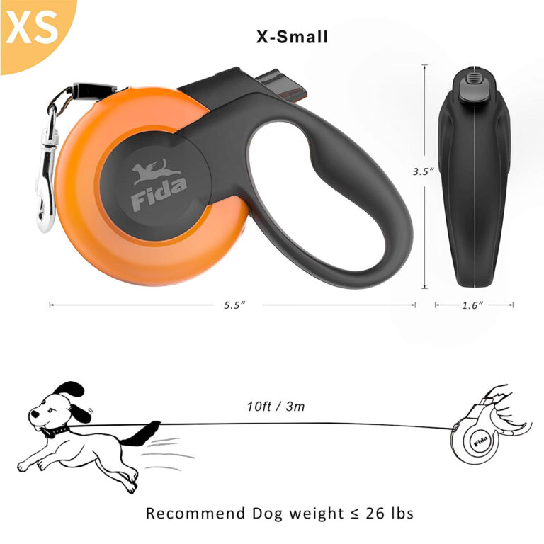 Fida Retractable Dog Leash Heavy Duty (Mars Series) Naturally For Pets