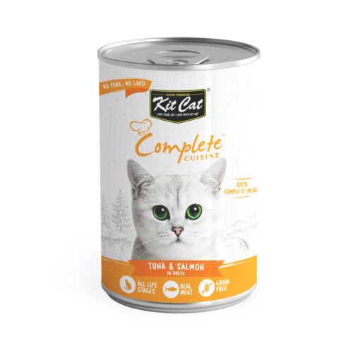 Kit Cat Complete Cuisine Tuna And Salmon In Broth