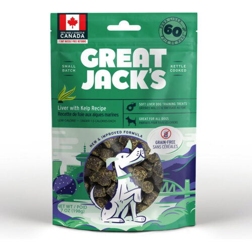 Great Jack's Liver with Kelp Recipe Grain-Free Soft Dog Treats