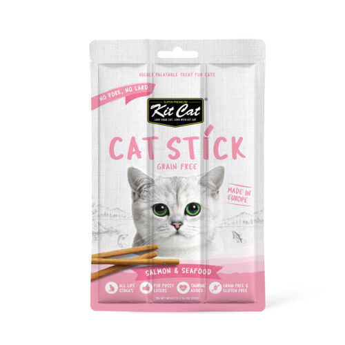 Kit Cat Grain Free Cat Stick Salmon & Seafood
