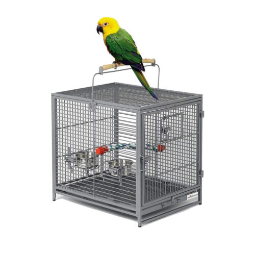 MidWest Avian Adventures Poquito Avian Hotel, Platinum bird cage