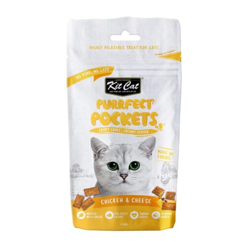 Kit Cat Purrfect Pockets Chicken And Cheesee