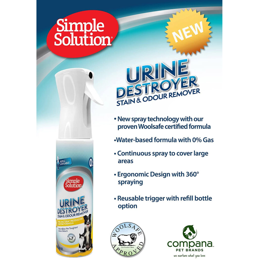 Simple Solution Urine Destroyer (Flairosol) 400ml Naturally For Pets