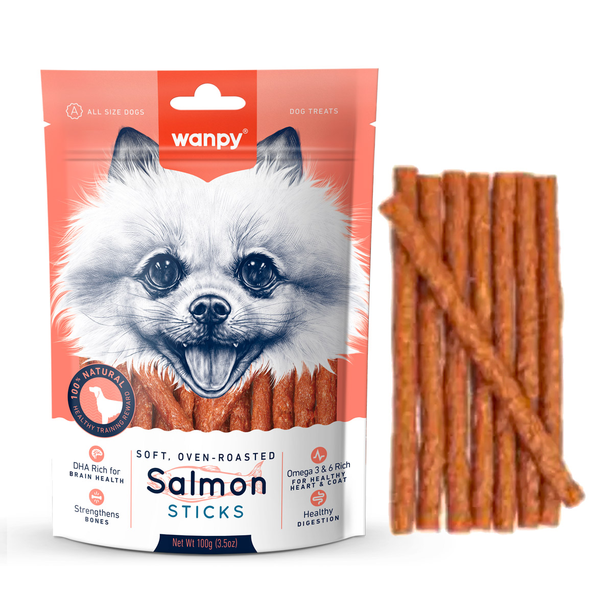 Salmon sales dog bones