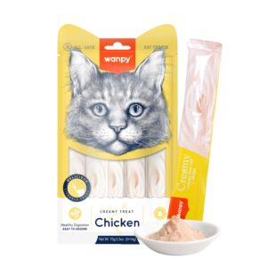 Wanpy Creamy Lickable Cat Treats - Chicken