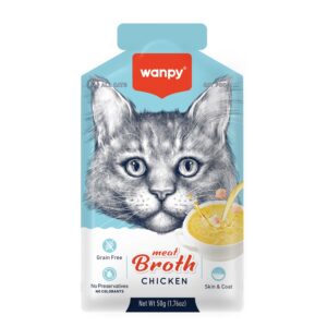 Wanpy Cat Pouch Meat Broth Chicken