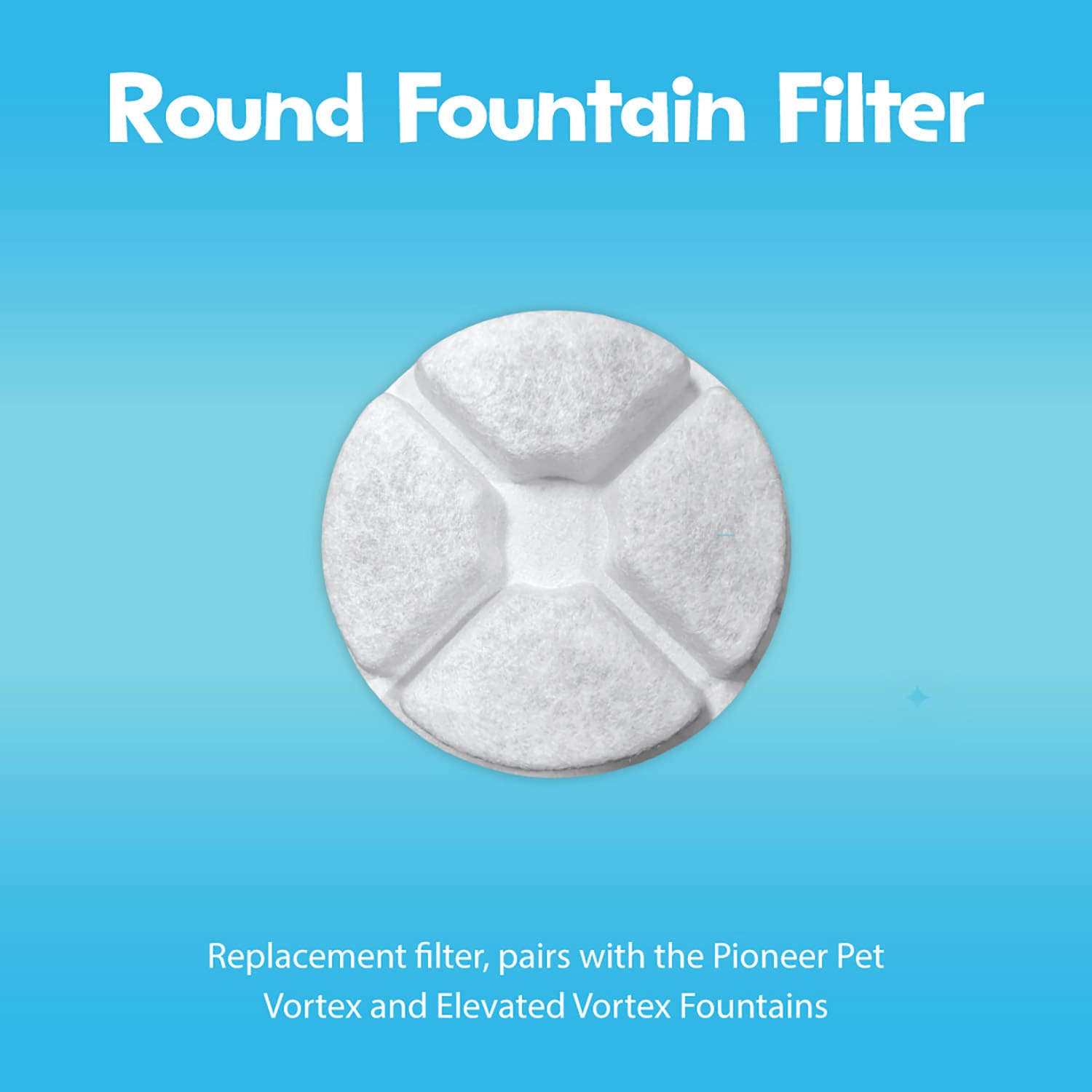 Round Filter replacement for Vortex and Elevated Vortex Fountains 3-Pack - Image 4
