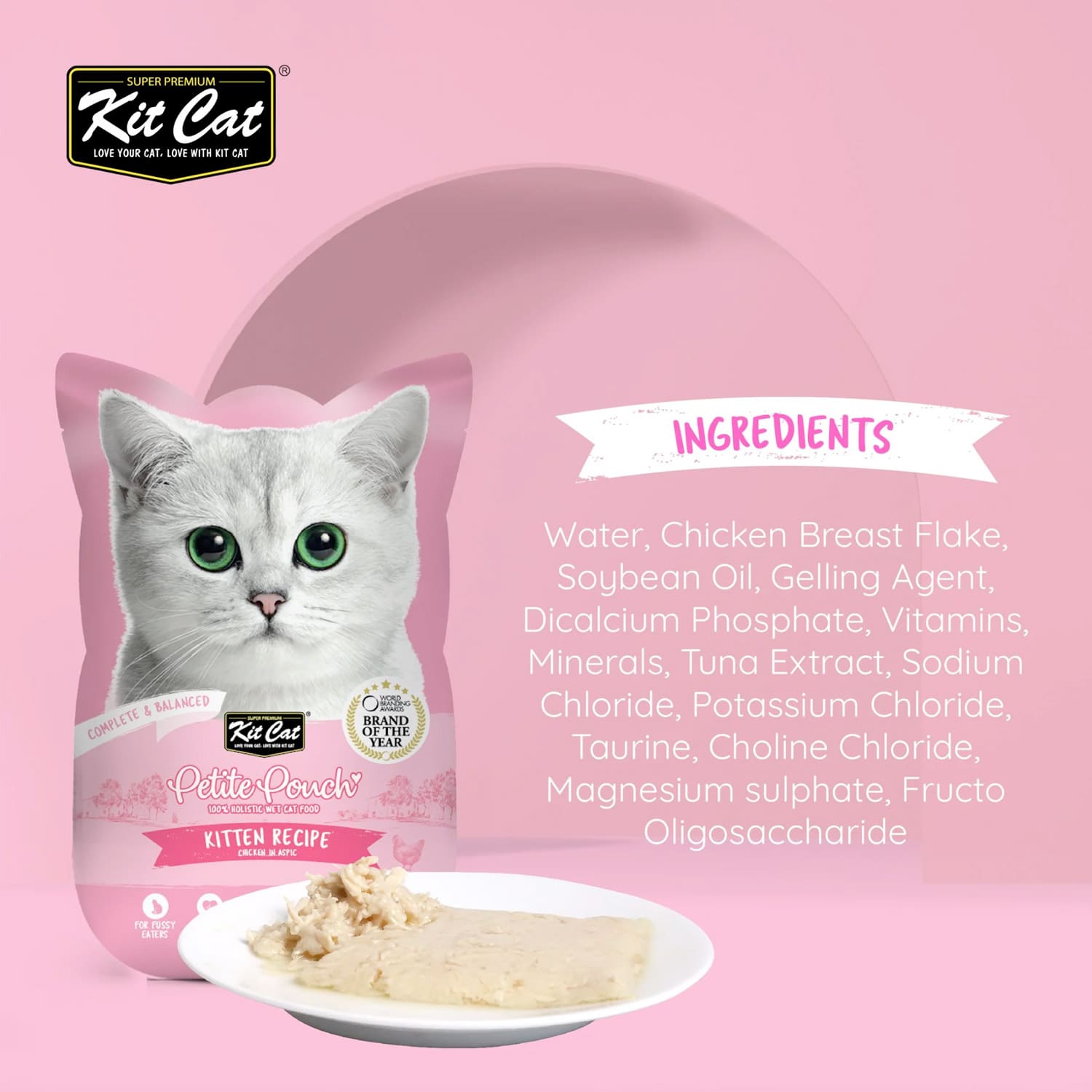 Kit Cat Petite Pouch 70g - Kitten Chicken (1 Box -24pcs) - Image 5
