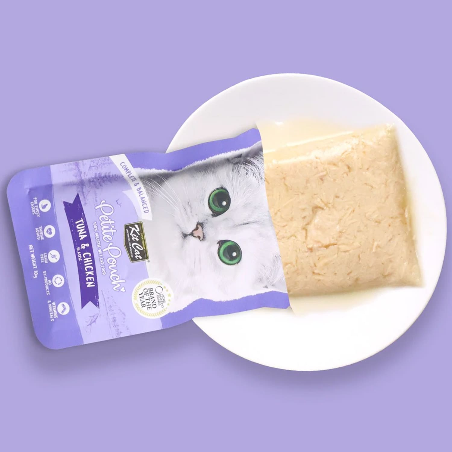 Kit Cat Petite Pouch 70g - Tuna & Chicken (1 Box -24pcs) - Image 4