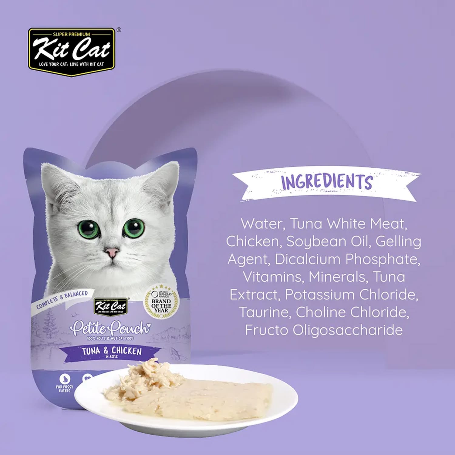 Kit Cat Petite Pouch 70g - Tuna & Chicken (1 Box -24pcs) - Image 5