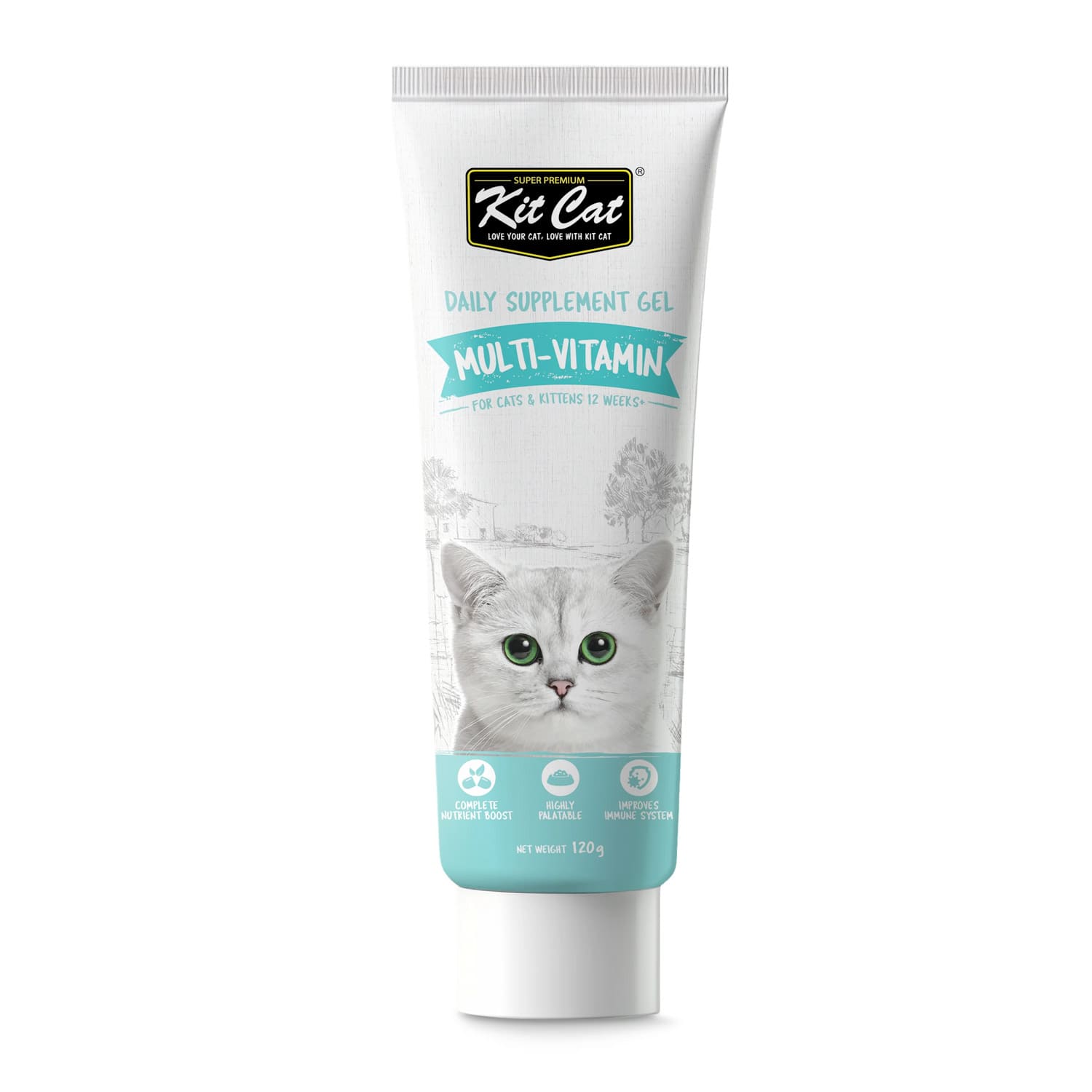 Kit Cat Daily Nutritional Supplement Gel For Cats & Kittens - Multi-Vitamin