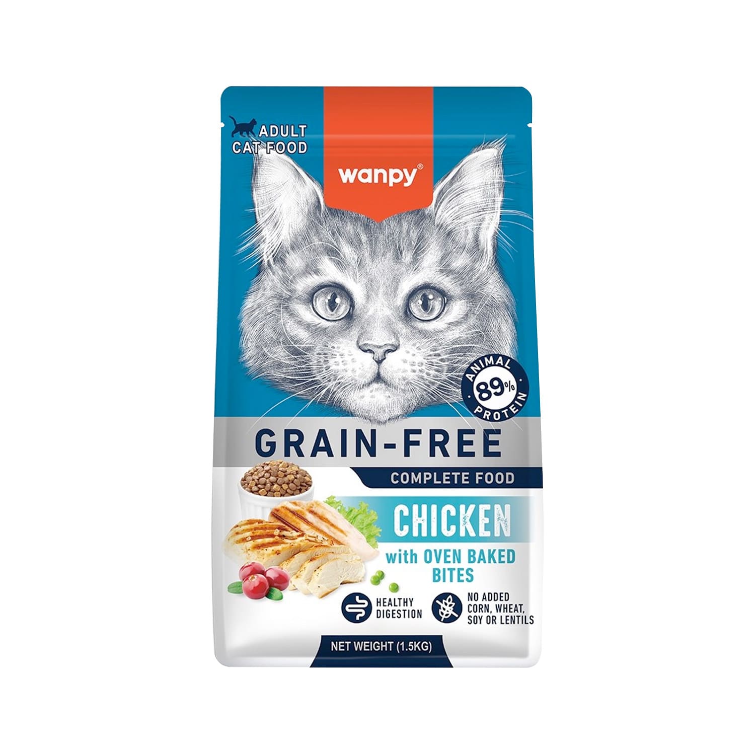 W ANPY GRAIN FREE COMPLETE FOOD FOR ADULT CAT CHICKEN RECIPE