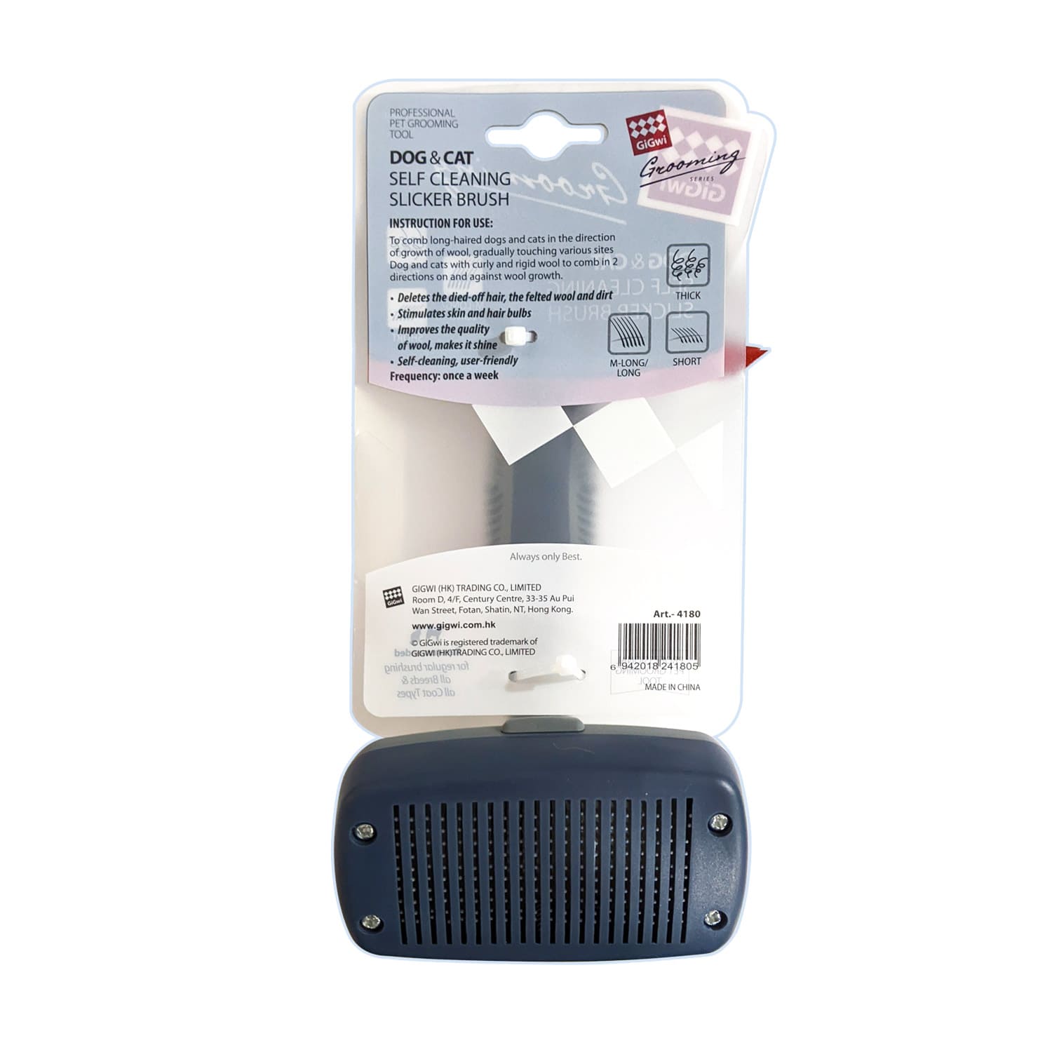Self Cleaning Slicker Brush for Dogs and Cats - Image 2