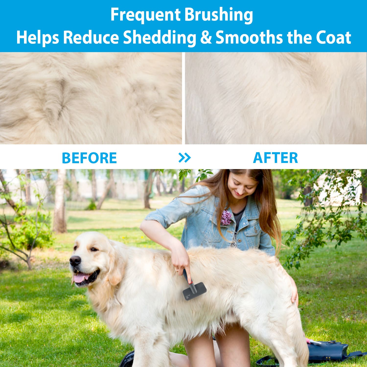 Slicker Brush for Dogs and Cats - Image 3