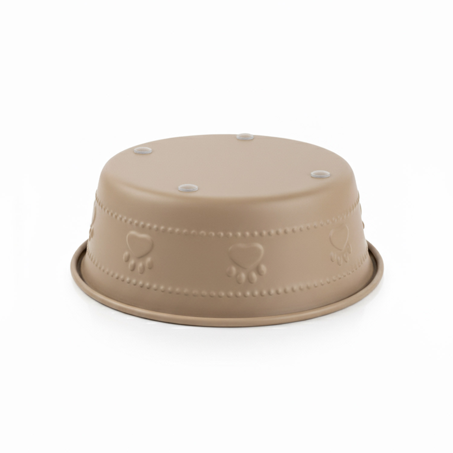 Premium Bowl Paw Embossed - Brown - Image 2