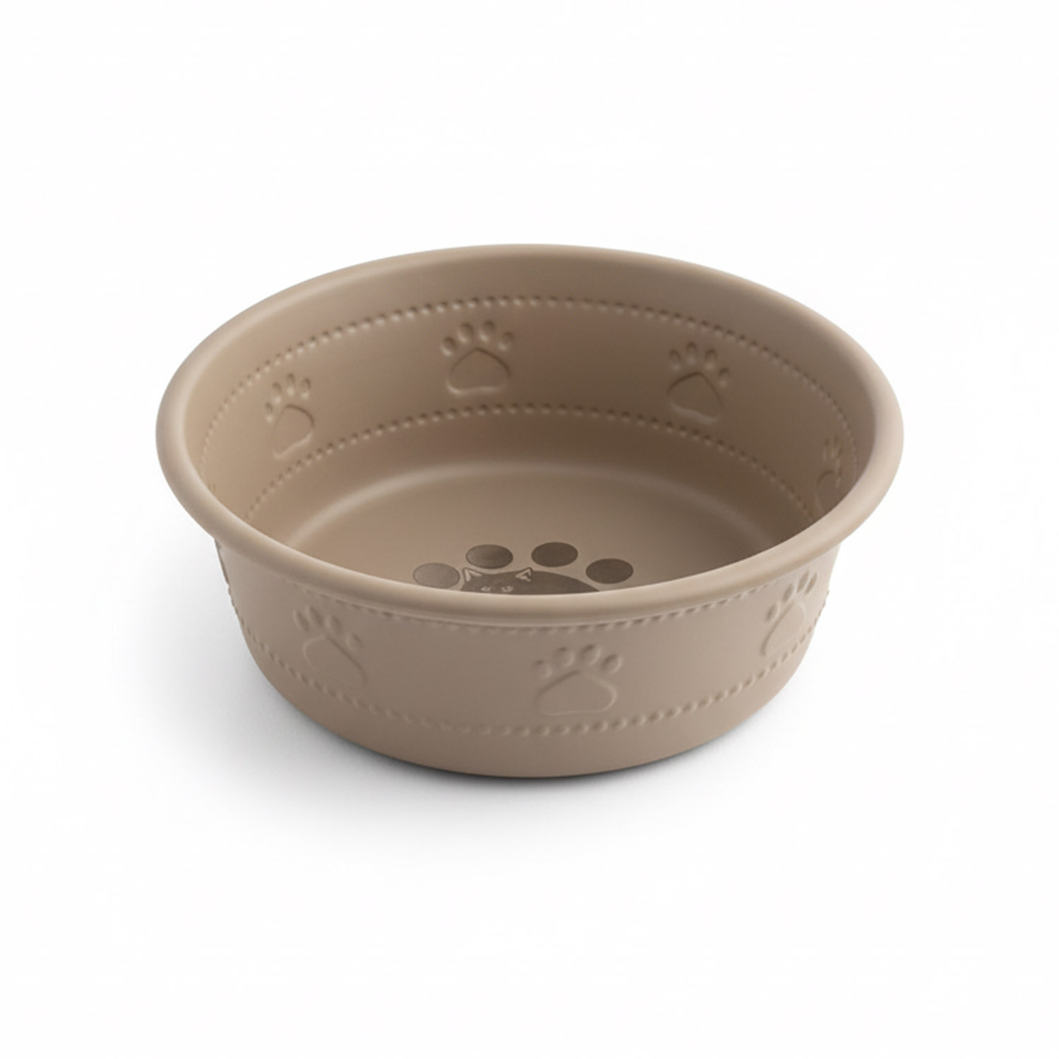 Premium Bowl Paw Embossed - Brown - Image 3