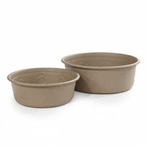 Premium Bowl Paw Embossed - Brown