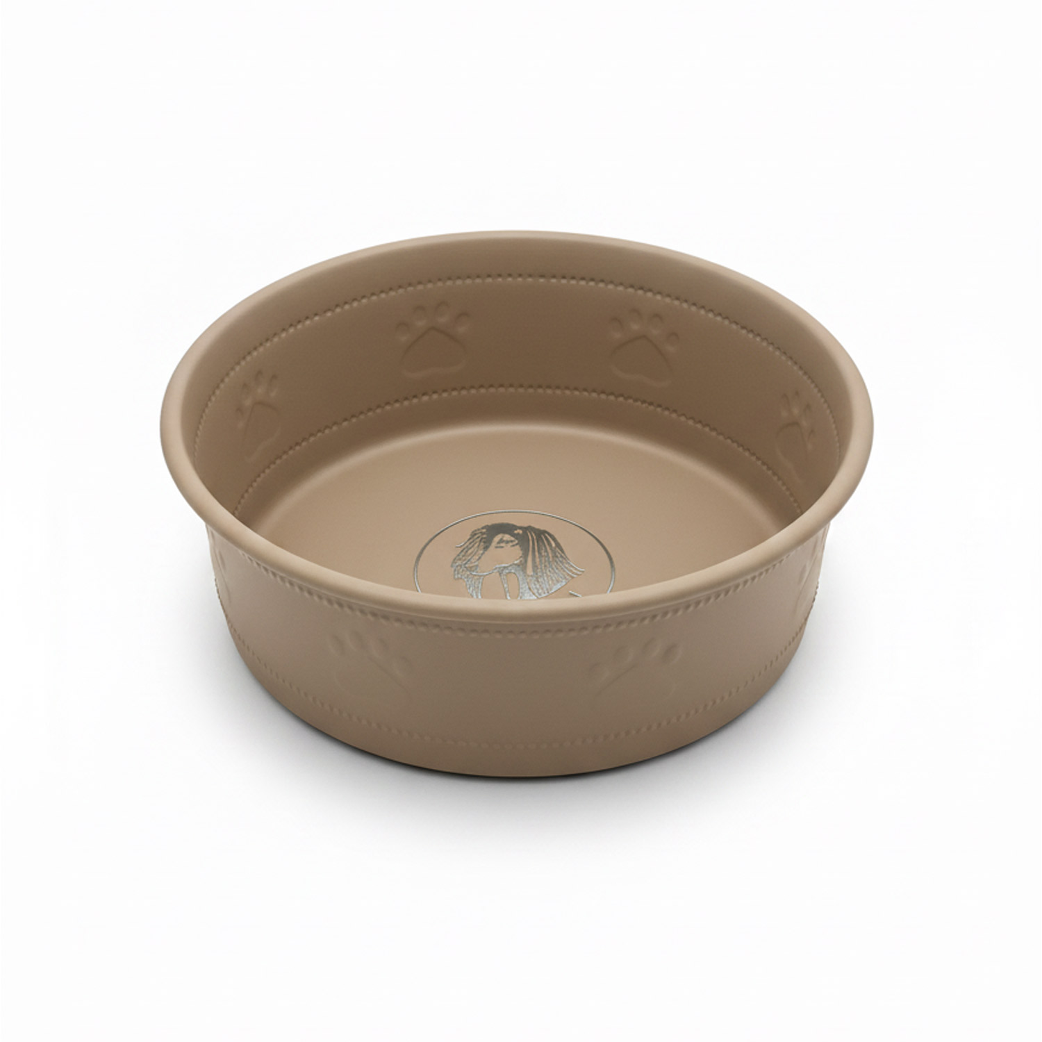 Premium Bowl Paw Embossed - Brown - Image 2