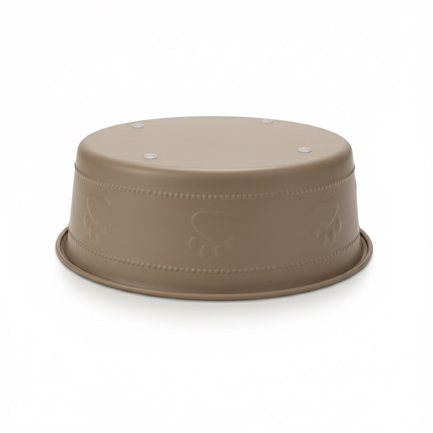 Premium Bowl Paw Embossed - Brown - Image 3