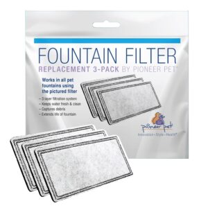 Replacement Filters for Plastic Fountains - 3 Pack