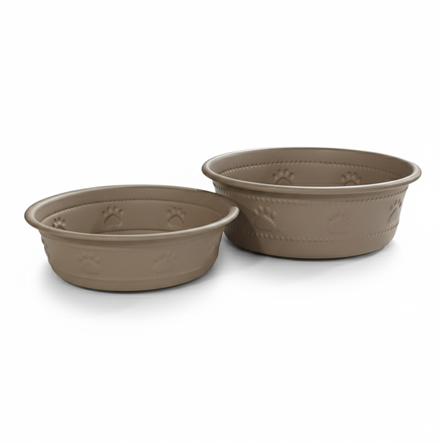 Premium Bowl Paw Embossed - Brown