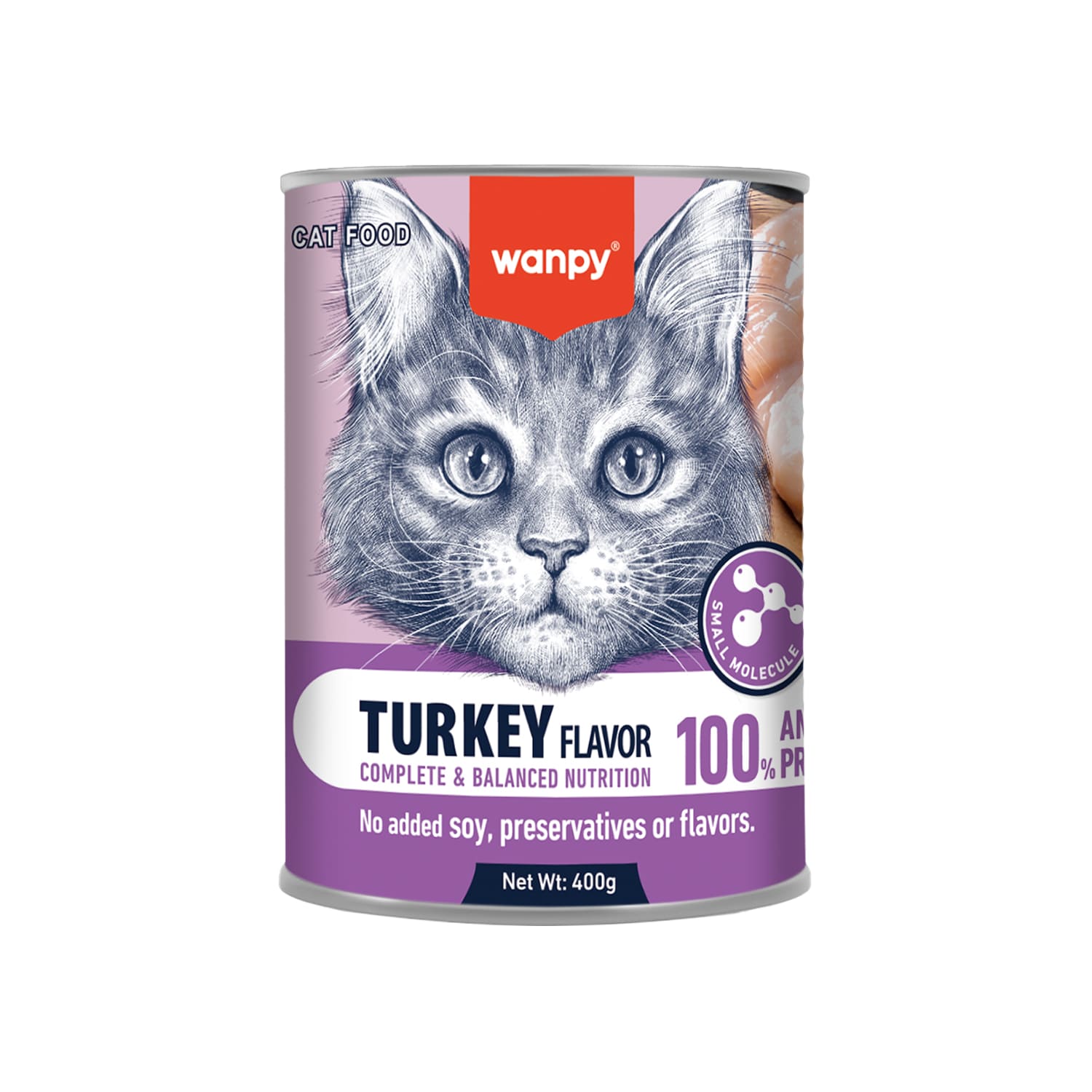 Wanpy Complete Paste Canned Food for Cats (Turkey)