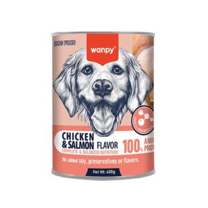 Wanpy Complete Paste Canned Food for Dogs (Chicken & Salmon)