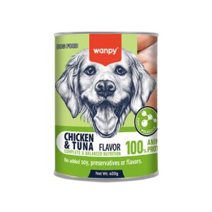 Wanpy Complete Paste Canned Food for Dogs (Chicken & Tuna)