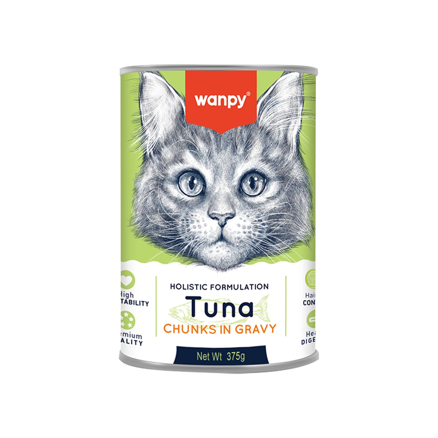 Wanpy Chunks in Gravy Canned Food for Cats - Tuna