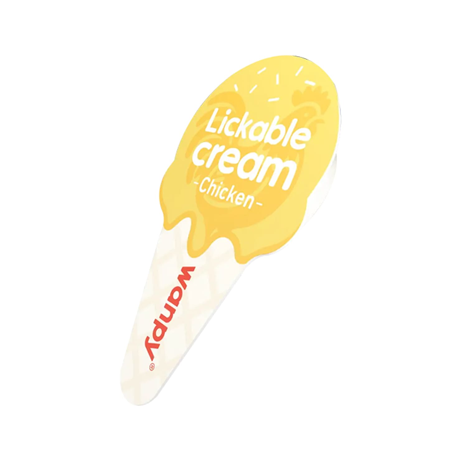 WANPY Lickable Cream Spoon - Chicken For Cat - (16g x 10pcs/box) - Image 3