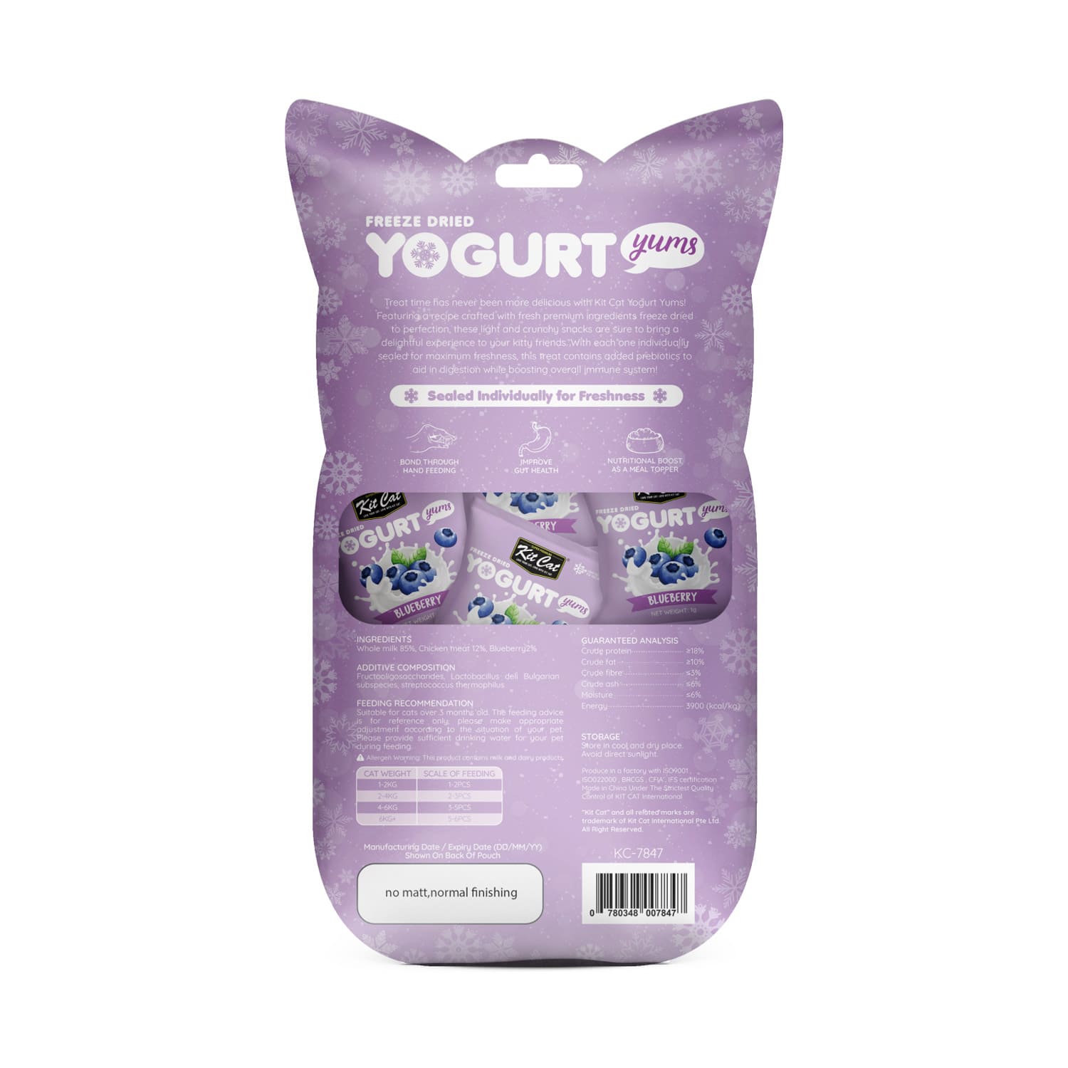 Kit Cat Freeze Dried Yogurt Yums - Blueberry - Image 3