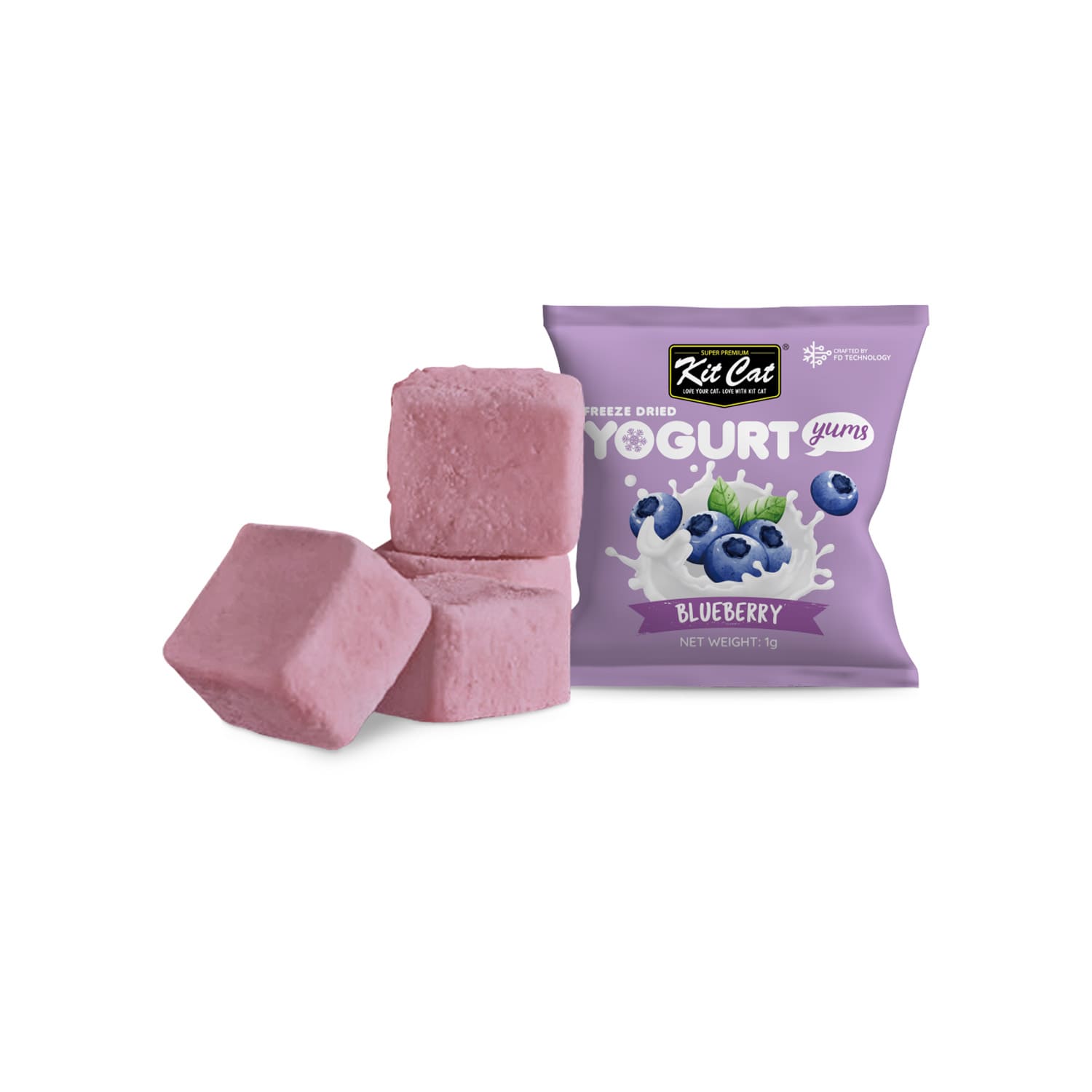 Kit Cat Freeze Dried Yogurt Yums - Blueberry - Image 4