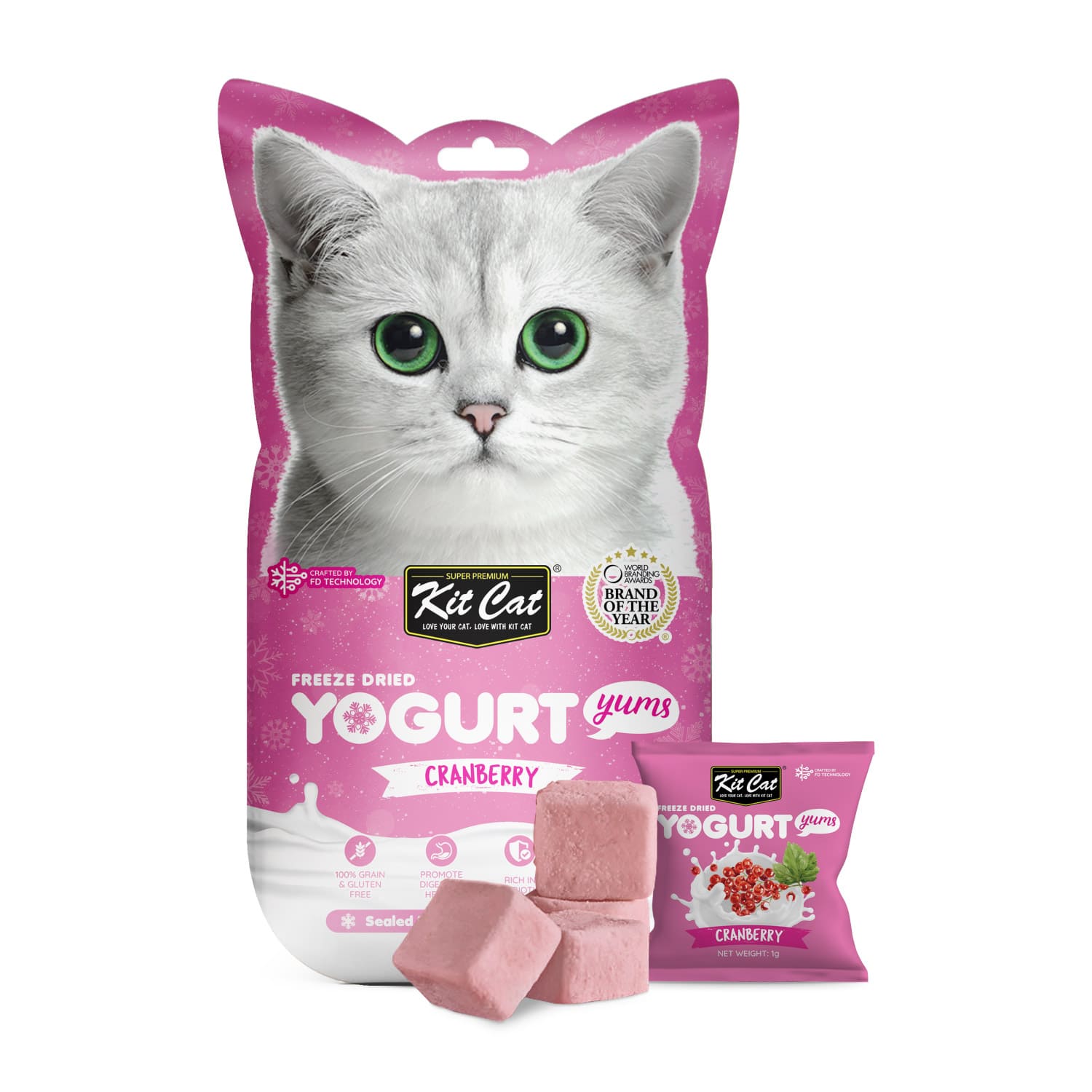 Kit Cat Freeze Dried Yogurt Yums - Cranberry - Image 2