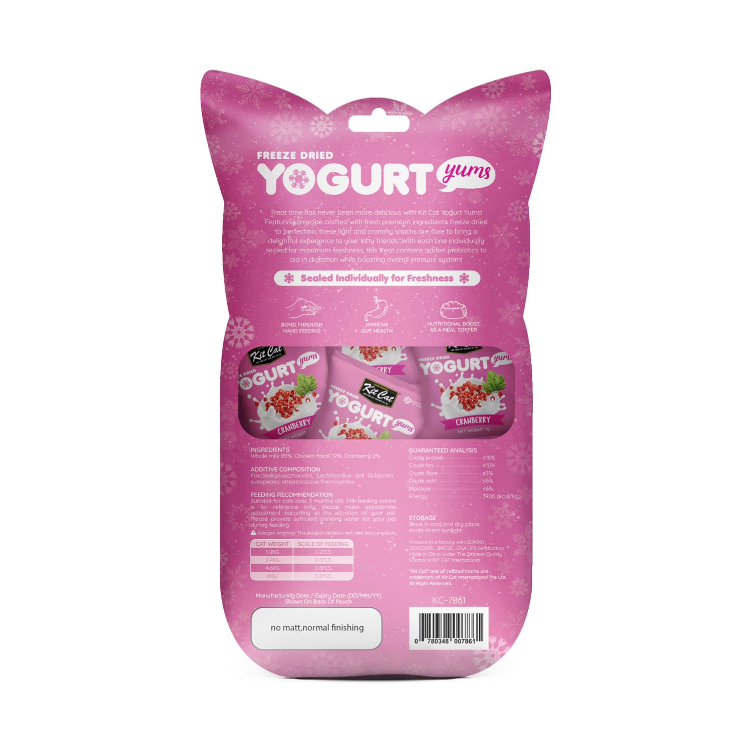 Kit Cat Freeze Dried Yogurt Yums - Cranberry - Image 3