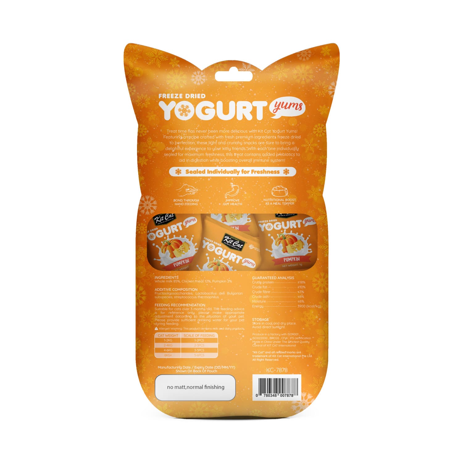 Kit Cat Freeze Dried Yogurt Yums - Pumpkin - Image 3