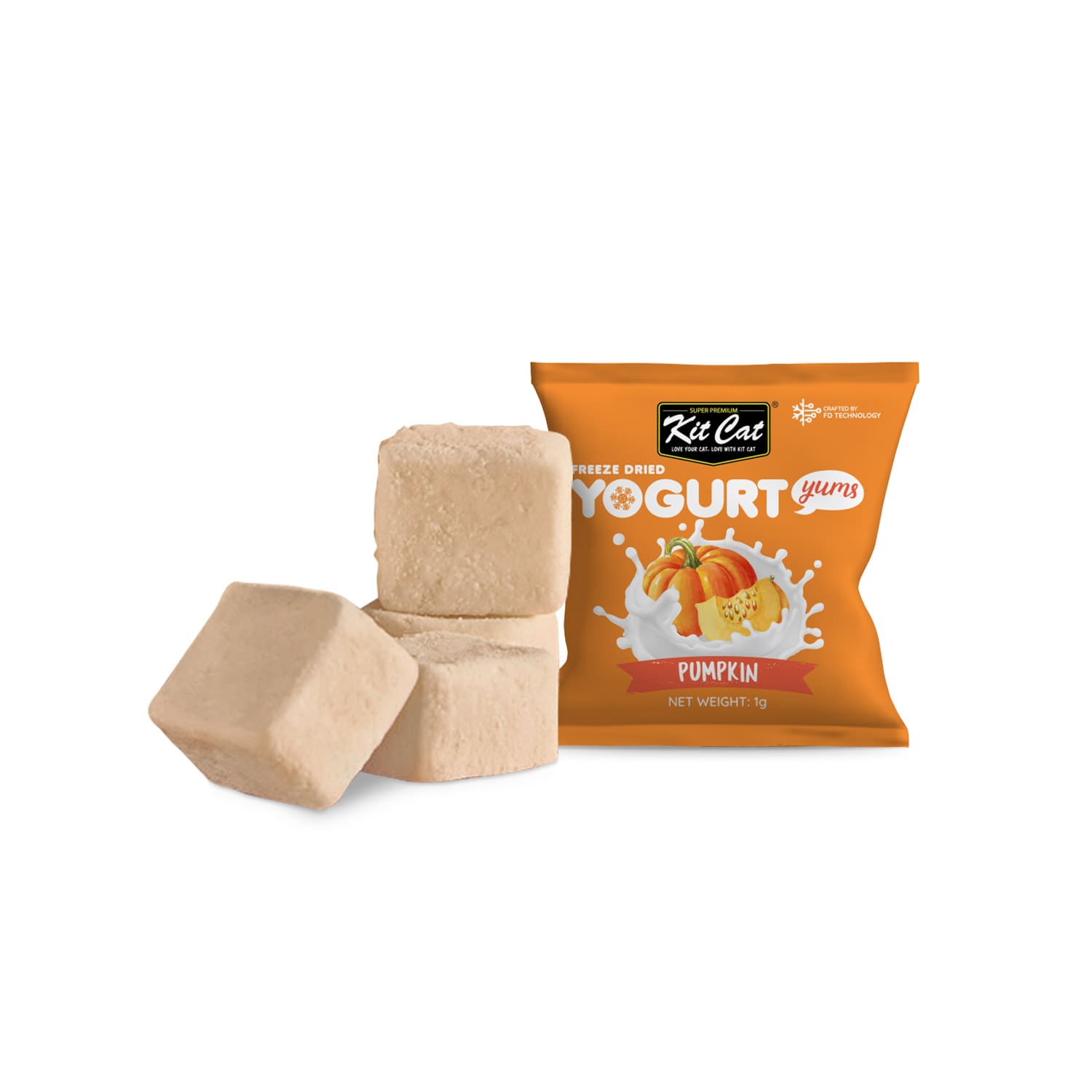 Kit Cat Freeze Dried Yogurt Yums - Pumpkin - Image 4