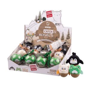 GiGwi eco line Hemispherical Tumbler Toy with Catnip - Mixed (12pcs)